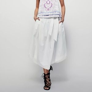 Free People Riptide midi skirt - ivory